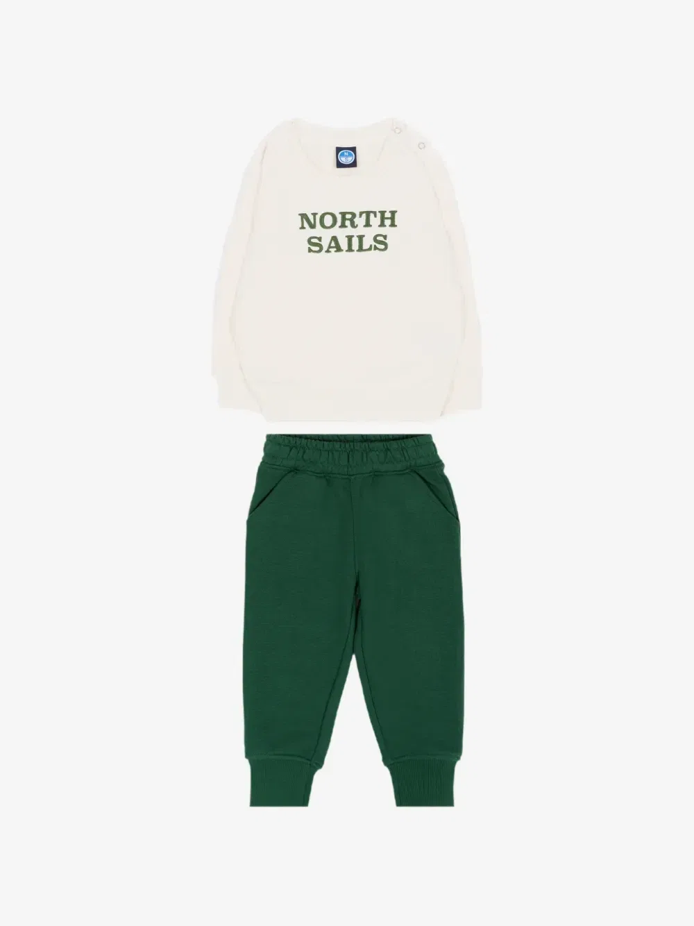 Спортивный костюм с вышитым логотипом North Sails Kids, белый