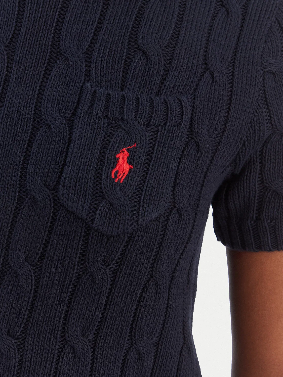 Женский пуловер приталенного кроя Polo Ralph Lauren, темно-синий — фото 4