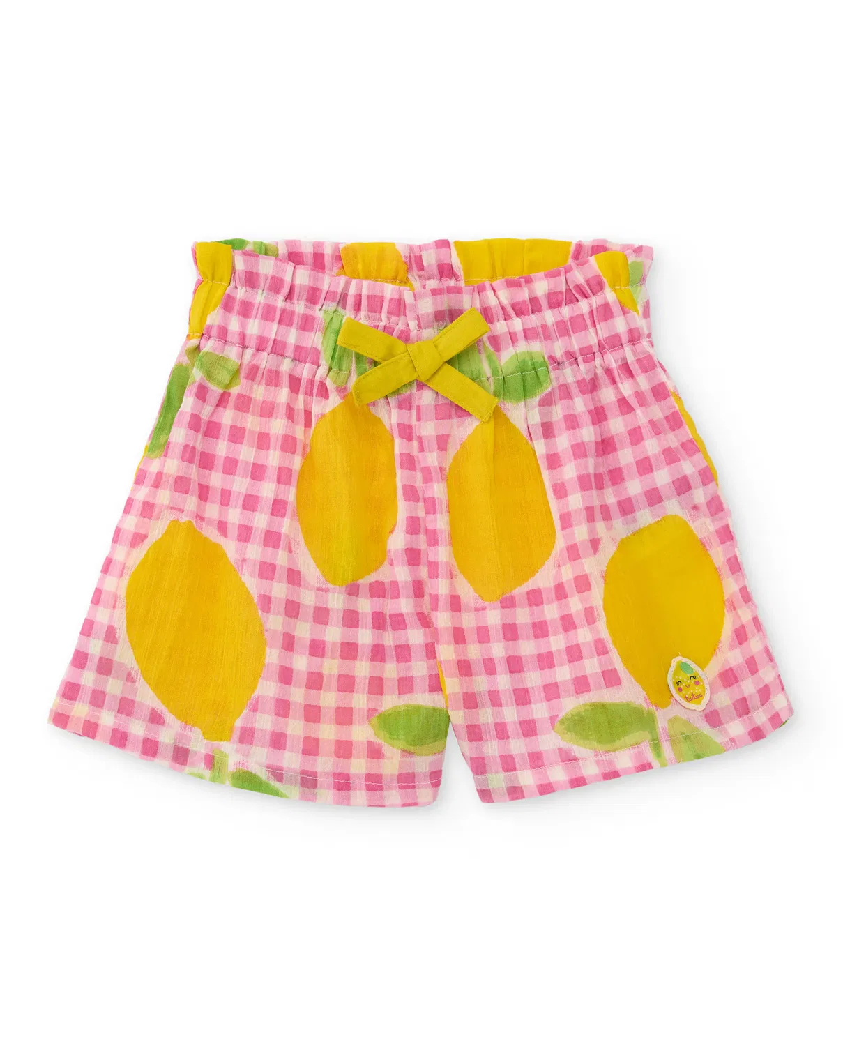 Детские шорты для девочек с принтом Lemon Print Tuc tuc, Rosa