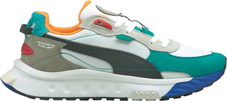 

Кроссовки Puma Wild Rider Layers - White Viridian Green, зеленый