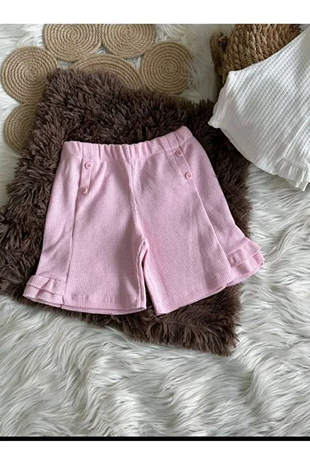 Детские шорты с оборками Havisa Kids, Pink