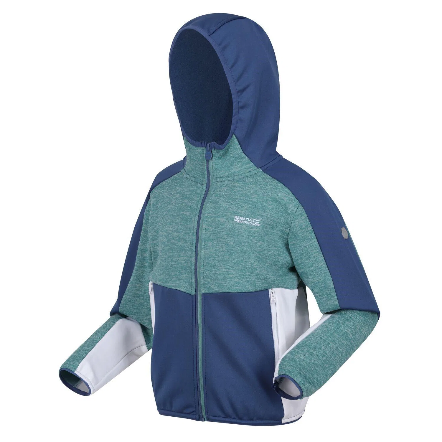 Детская флисовая куртка с капюшоном Dissolver VII Regatta, Blau