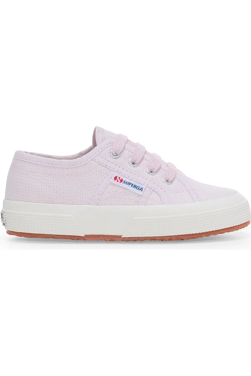 Кроссовки детские классические на шнуровке 2750 Superga, Violet Lt Avorio