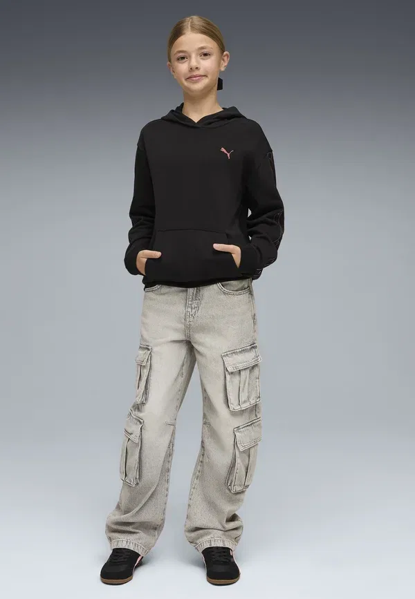 Худи свободного кроя Essentials tape relaxed hoodie Puma, черный