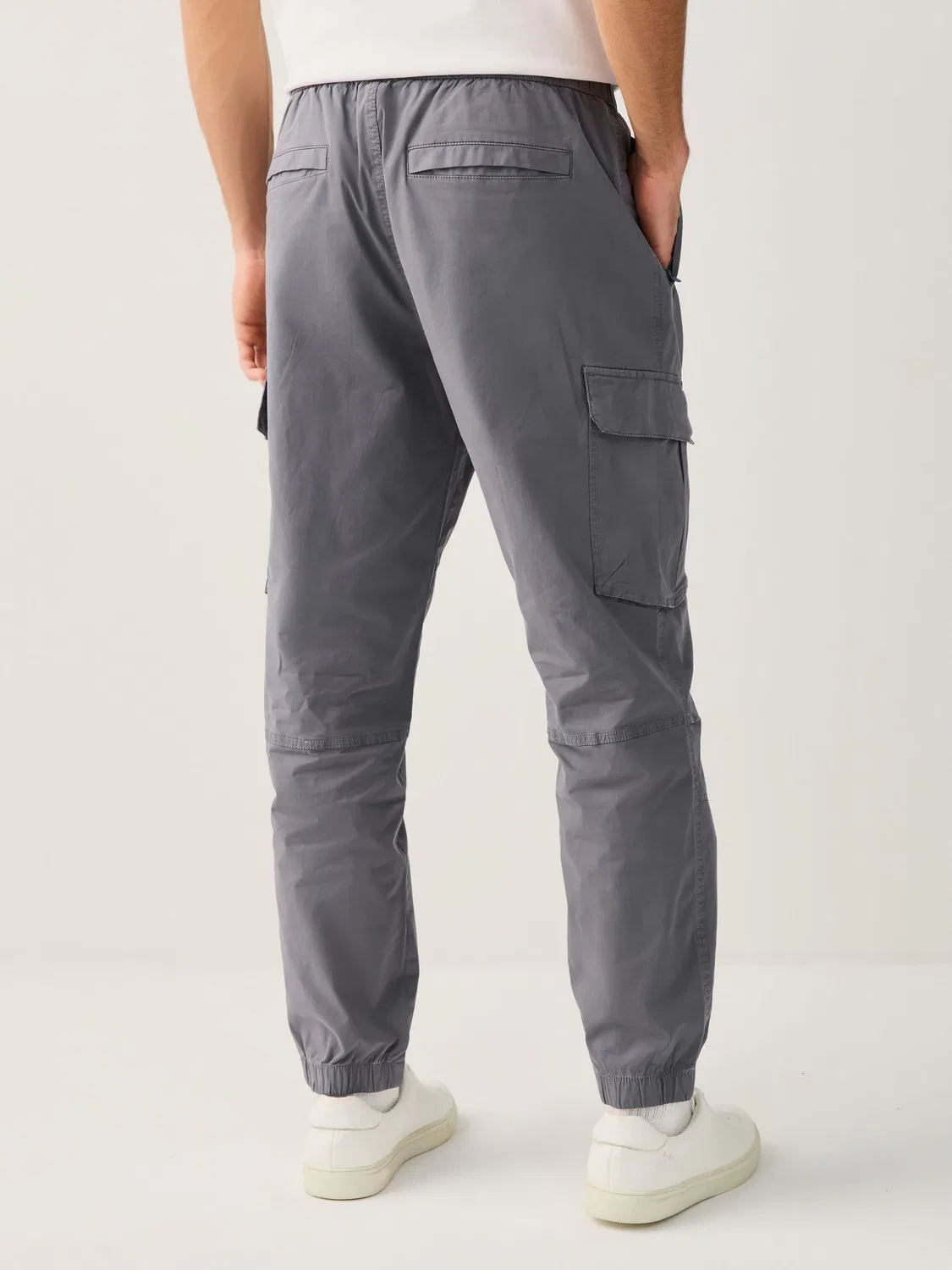 Брюки карго Regular Tapered Fit из хлопка с эластаном Next, синий — фото 2