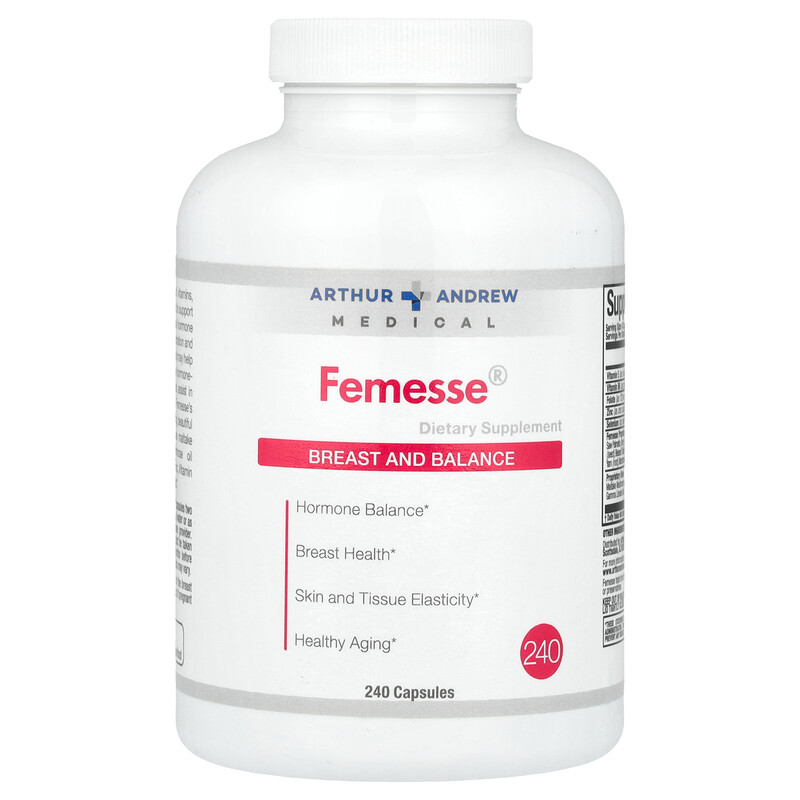 

Arthur Andrew Medical, Femesse, для груди и гормонального баланса, 240 капсул