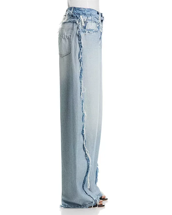 Женские джинсы с завышенной талией Blow up Alexander Wang, Inverted Blue — фото 4