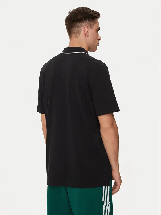 Поло regular fit Essentials Adidas, черный — фото 3