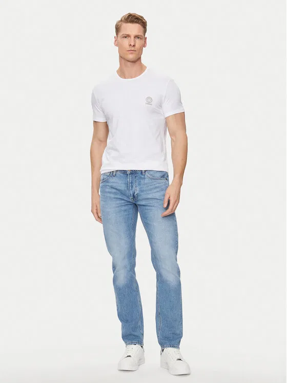 Футболка slim fit Medusa Versace, белый — фото 2