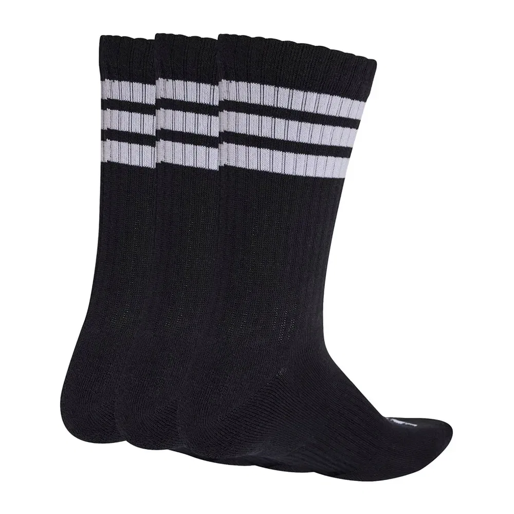 Носки спортивные Adidas 3 Stripes Cushioned Sportswear 3 пары, черный