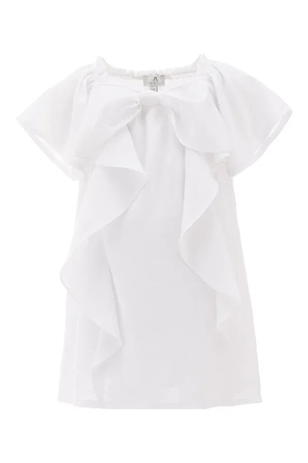 Детское платье для девочек без рукавов Bow Knot Mermaid Dress Pinolini, White