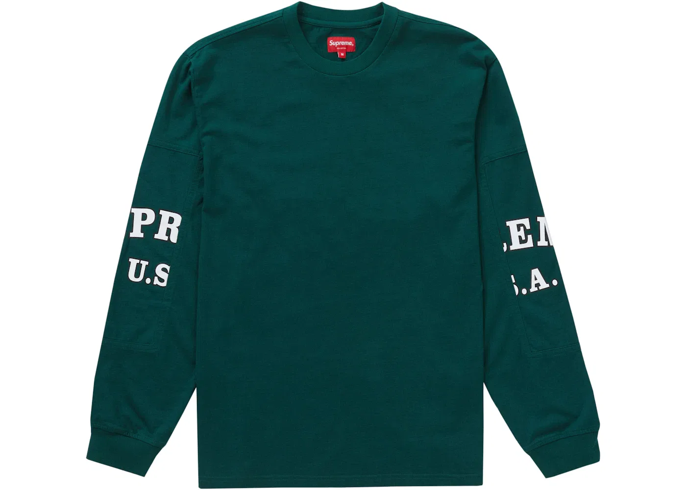 Мужская футболка Supreme Cutout Sleeves L/S Top, Dark Teal