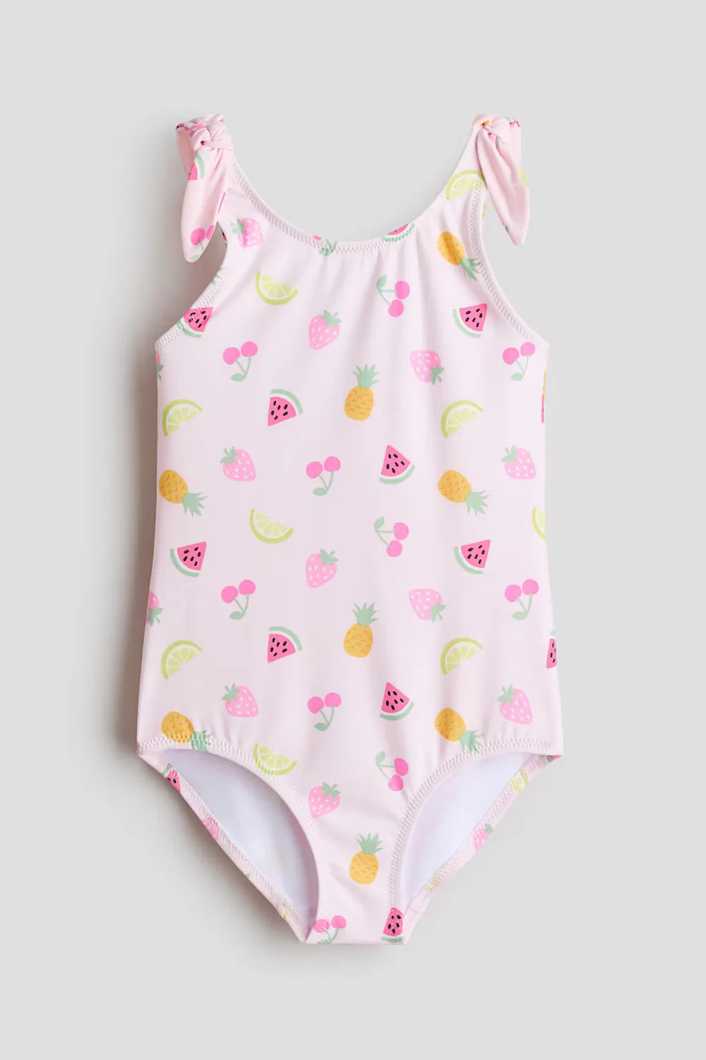Купальник с принтом H&M, Light Pink/Fruits