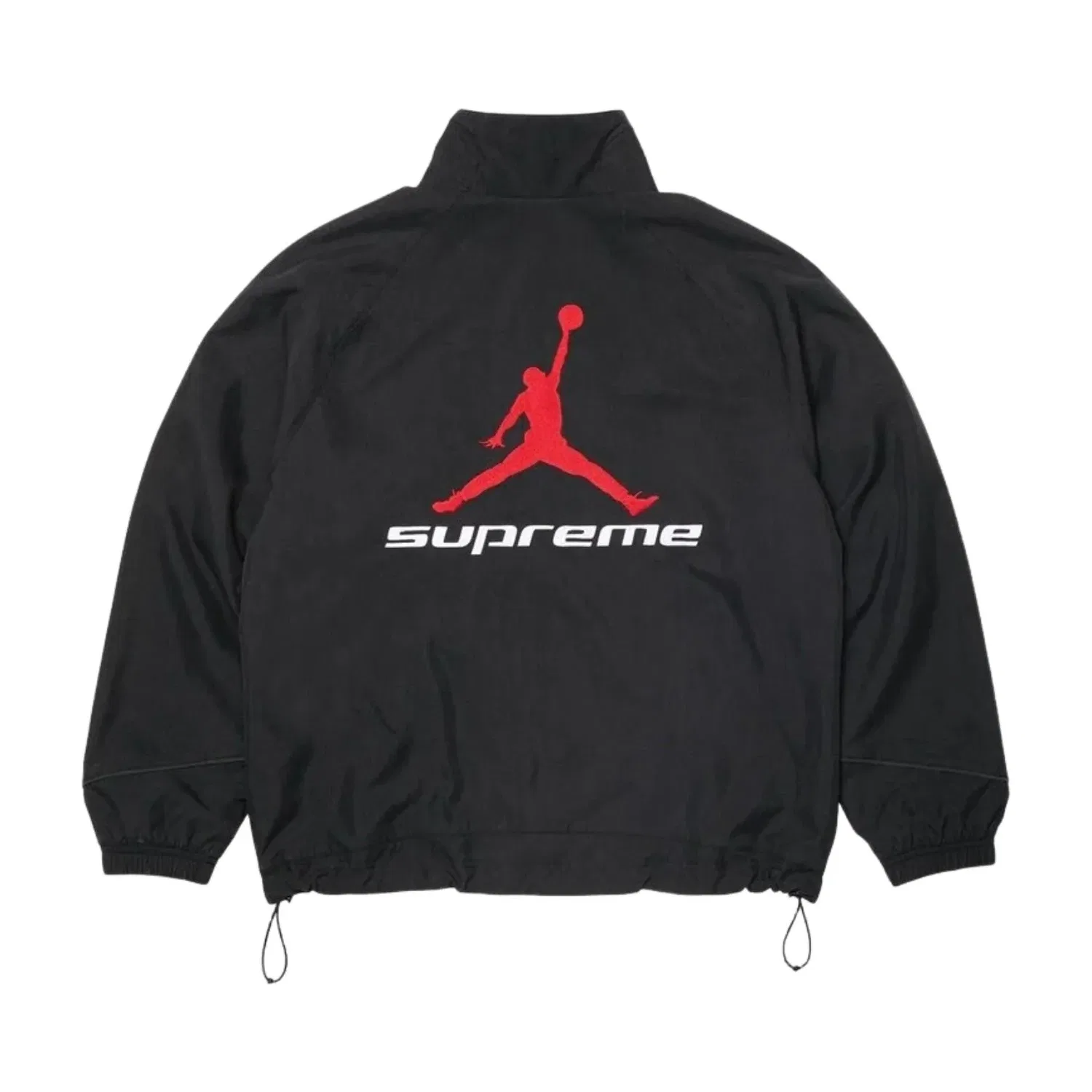 Мужская куртка с принтом Supreme x Jordan SS26 Track Jacket, черный — фото 2