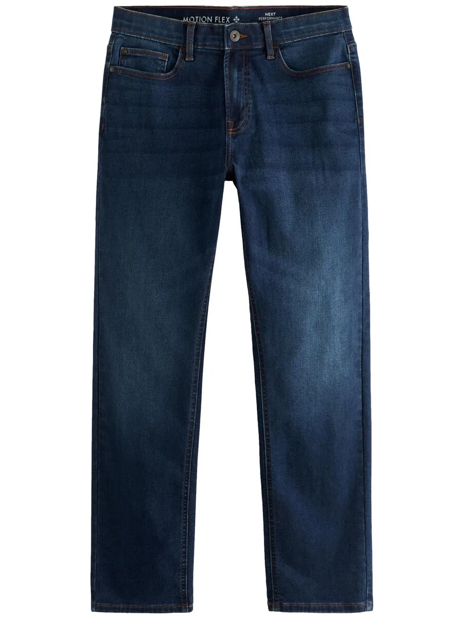 Джинсы Next Regular Jeans 'Motion Flex' темно-синего цвета