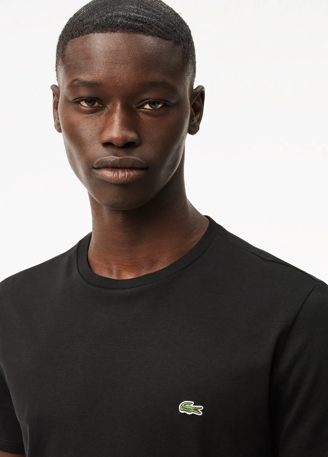 Футболка Lacoste, хлопок, черный — фото 3