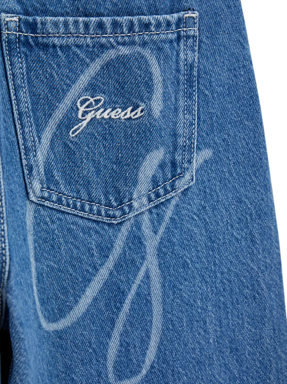 Джинсы оверсайз GUESS USA, синий — фото 4