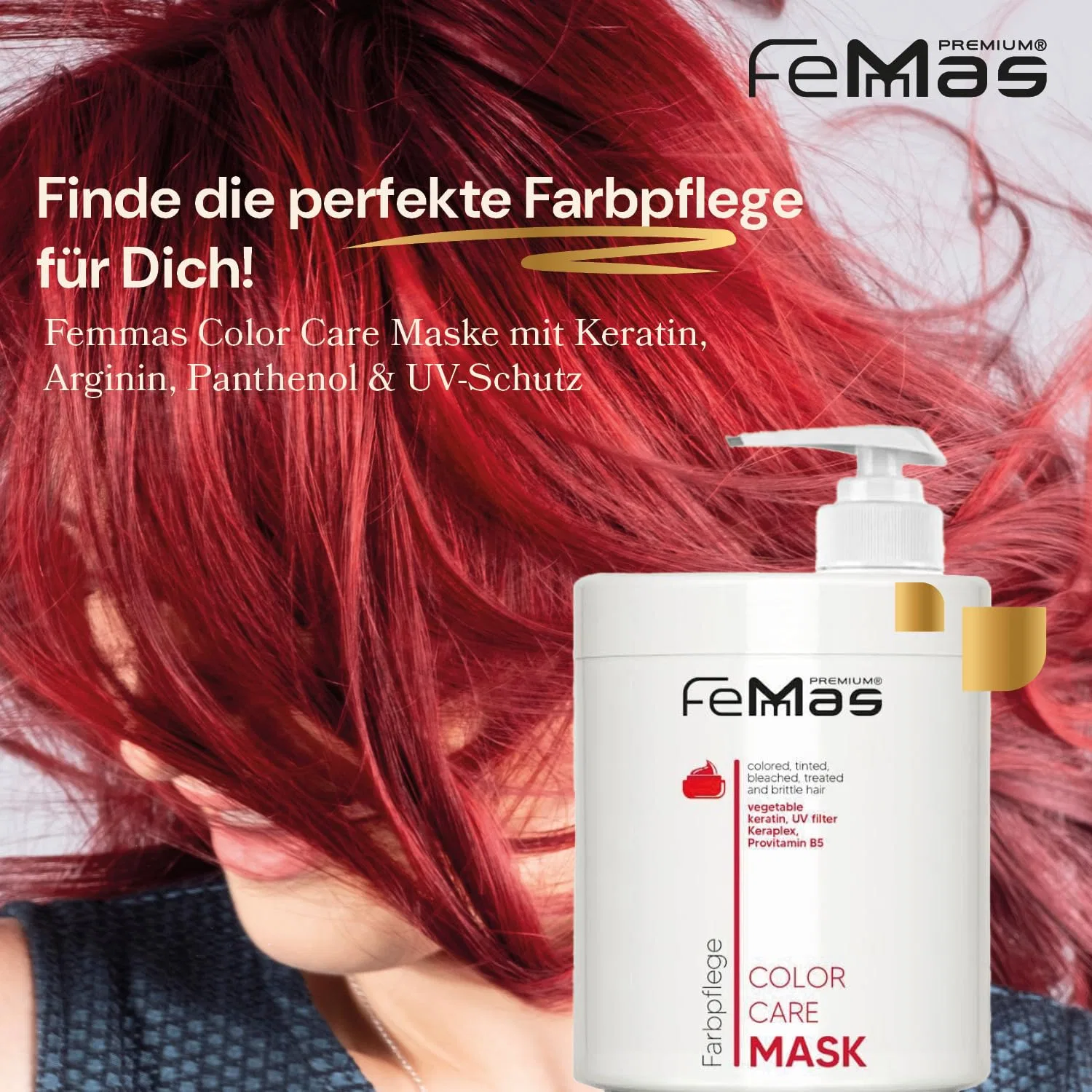 Интенсивная маска для окрашенных волос «Color Care» от FemMas, 1000 мл Femmas, Hair Mask — фото 2