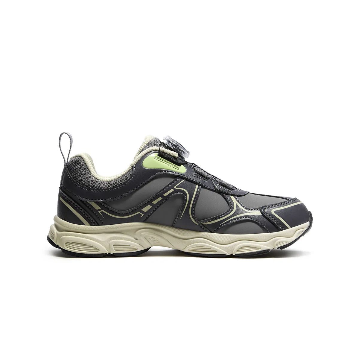 Детские кроссовки для бега с синтетической кожей Heritage FHT FILA KIDS, Mystic Gray/Asphalt Gray — фото 3