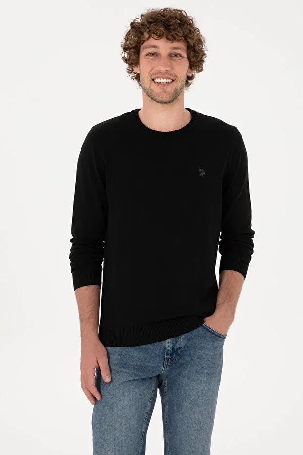 Мужской свитер с длинным рукавом U.S. Polo Assn., Black
