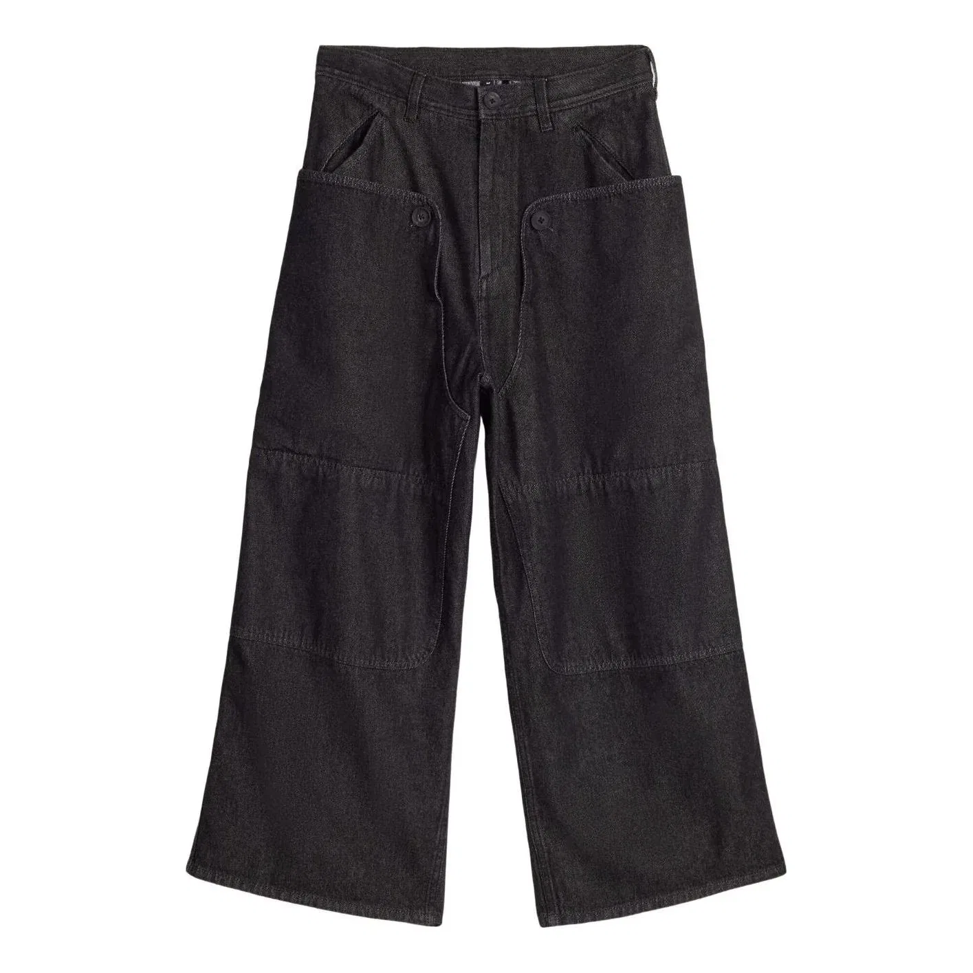 Женские брюки Y-3 Denim Straight Leg Pants Asia SIzing 'Black' adidas, черный