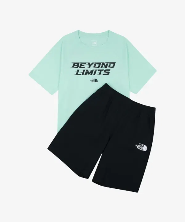Детская футболка Playboost Crew, The North Face Kids, серый