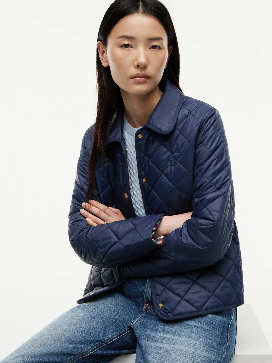Куртка TOMMY HILFIGER межсезонья, темно-синяя — фото 2