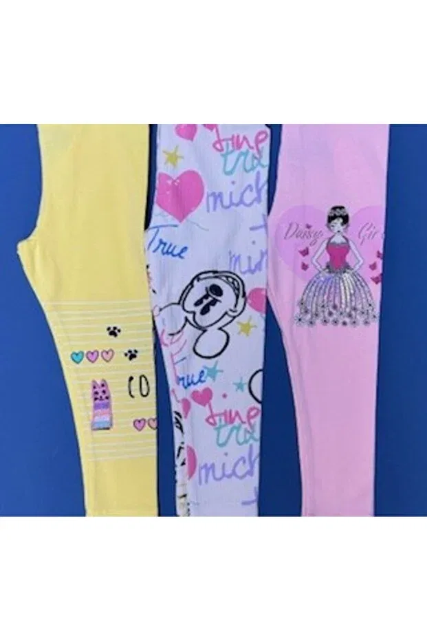 Детские леггинсы для девочек с принтом Baby Ella'S, Multicolored — фото 3