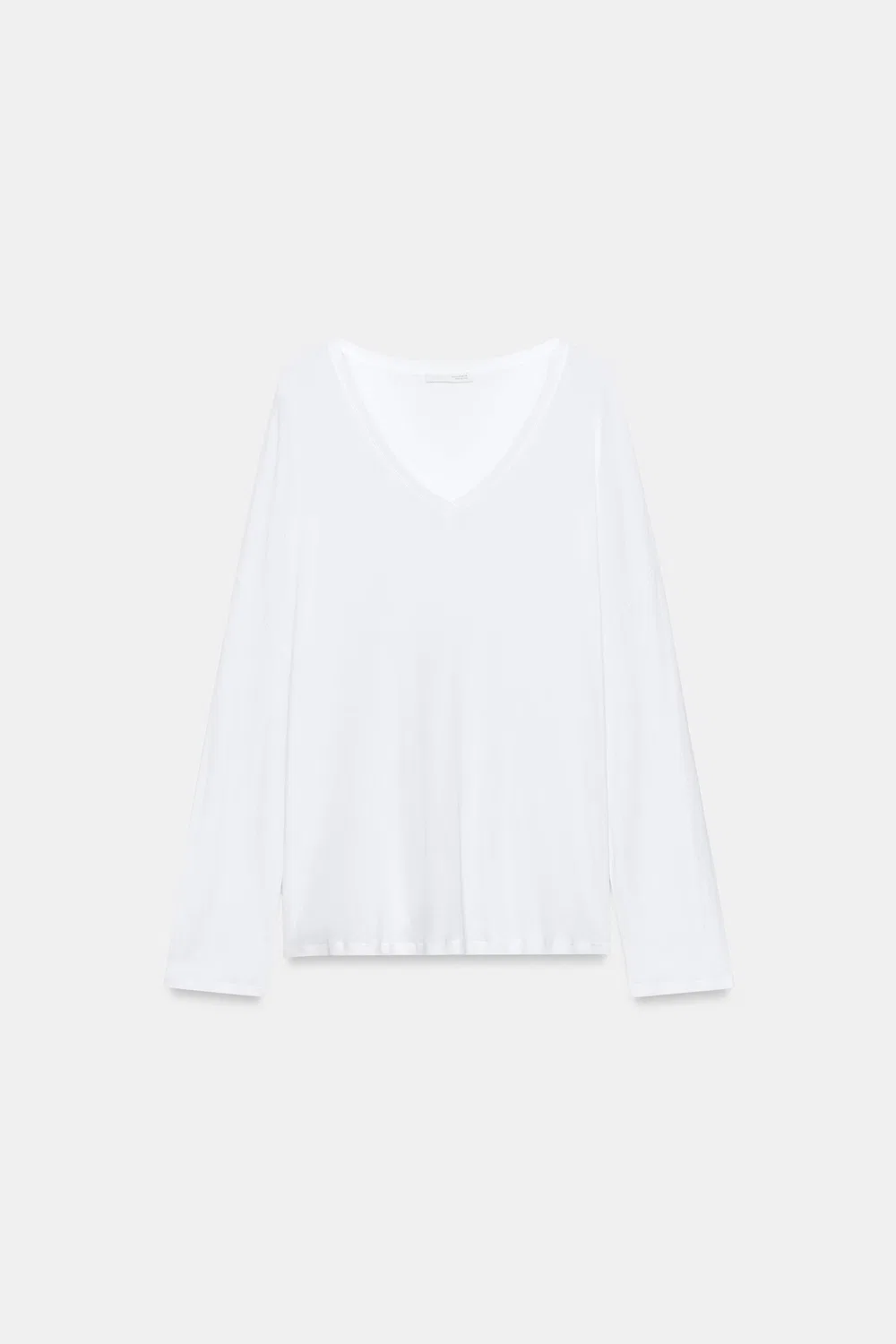 Хлопковая футболка оверсайз ZARA, White — фото 3