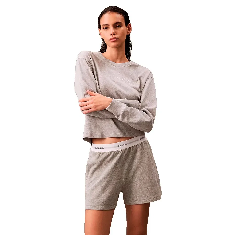 Женский хлопковый свитшот Calvin klein, Grey