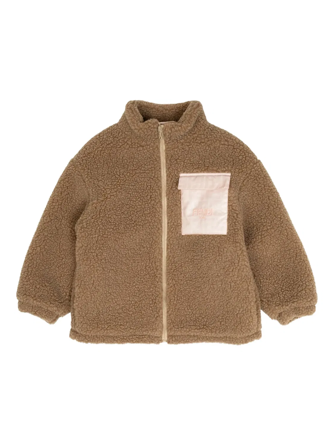 Куртка-бомбер коричневая FENDI, коричневый