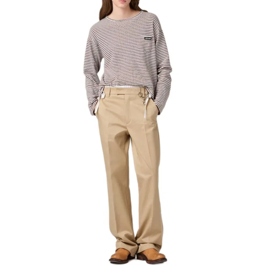 Женский свитер Umber Crew Neck Moderate Straight Fit MIU MIU, Umber — фото 4