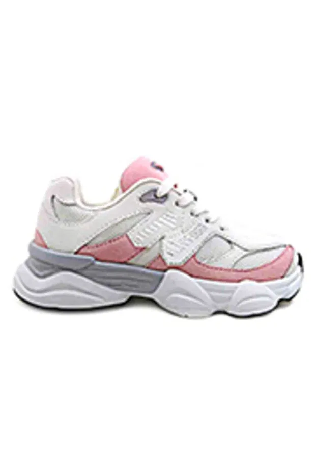 Детские спортивные кроссовки для девочек с полосками Pepino, White Pink