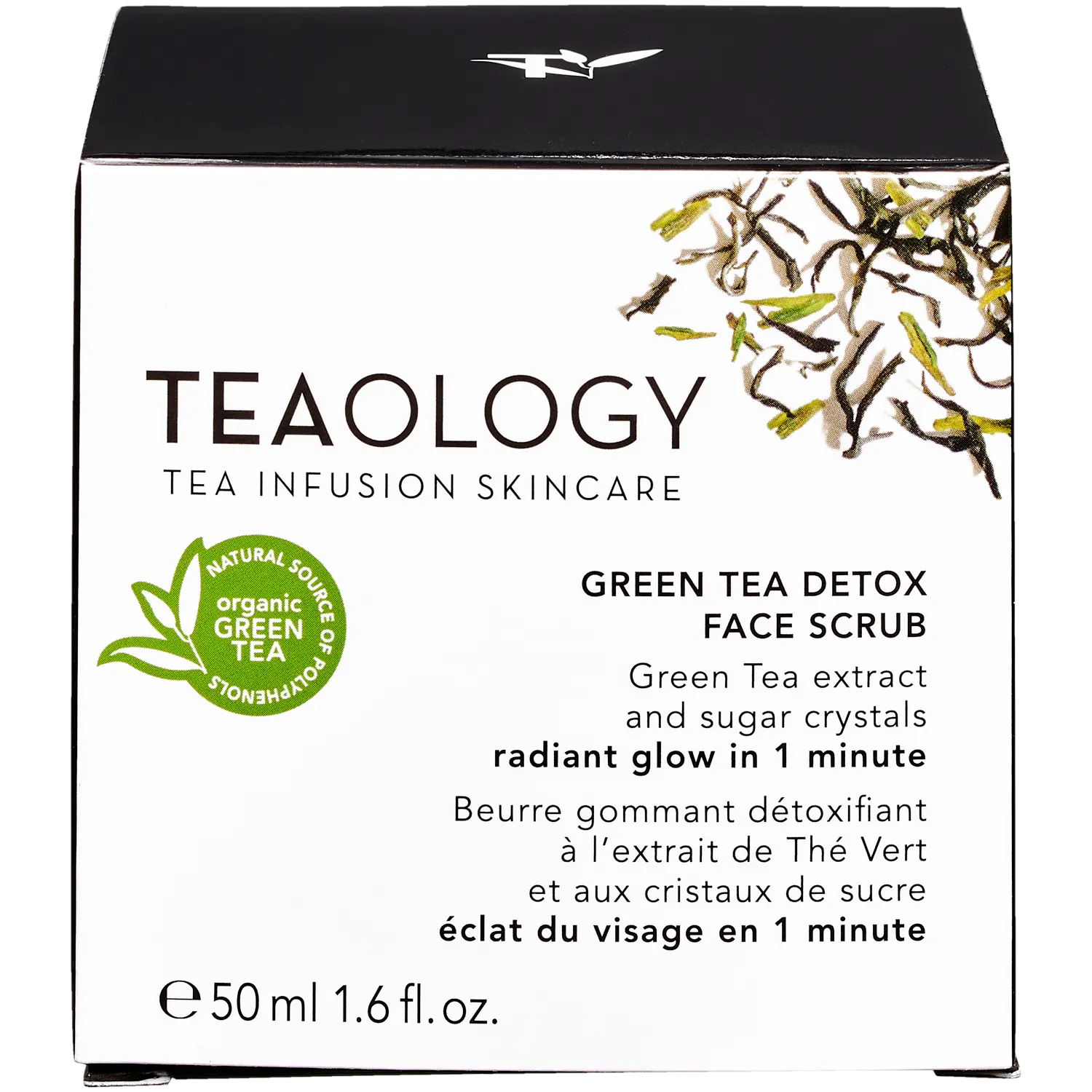 Teaology Tea Infusion Skincare скраб для лица на основе зеленого чая и настоя сахара, 50 мл — фото 3