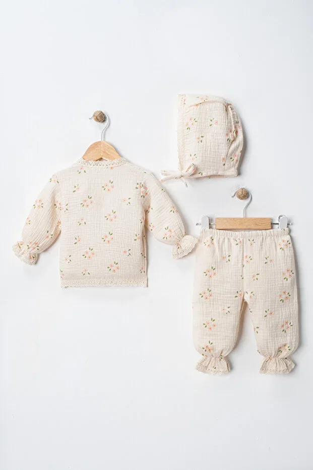 Детский комплект из органического хлопка Petite Furyatex, Cream Floral — фото 2
