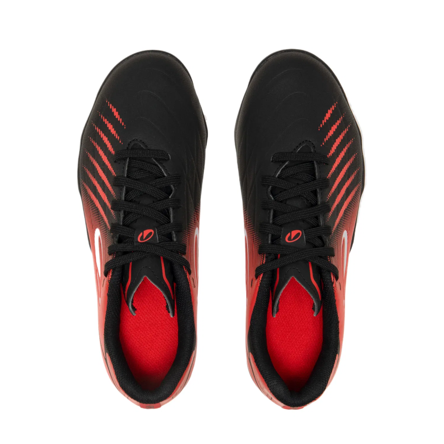 Детские футбольные бутсы с низким верхом из полиуретана DECATHLON, Black/Red — фото 4