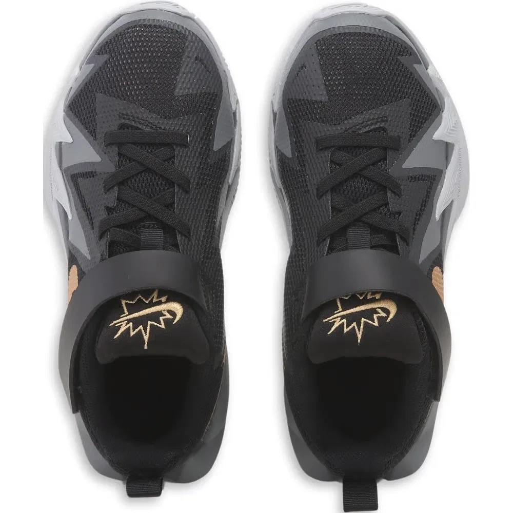 Детские баскетбольные кроссовки Dynamite Nike, Black/Gold — фото 4