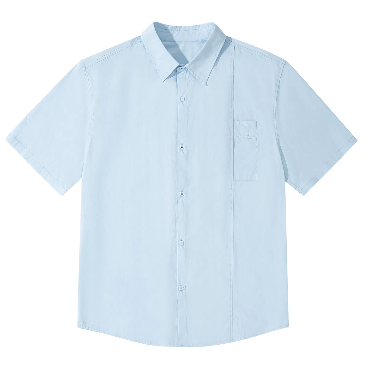 Детская рубашка с лацканами из тонкой ткани MostwantedLab, Light Blue