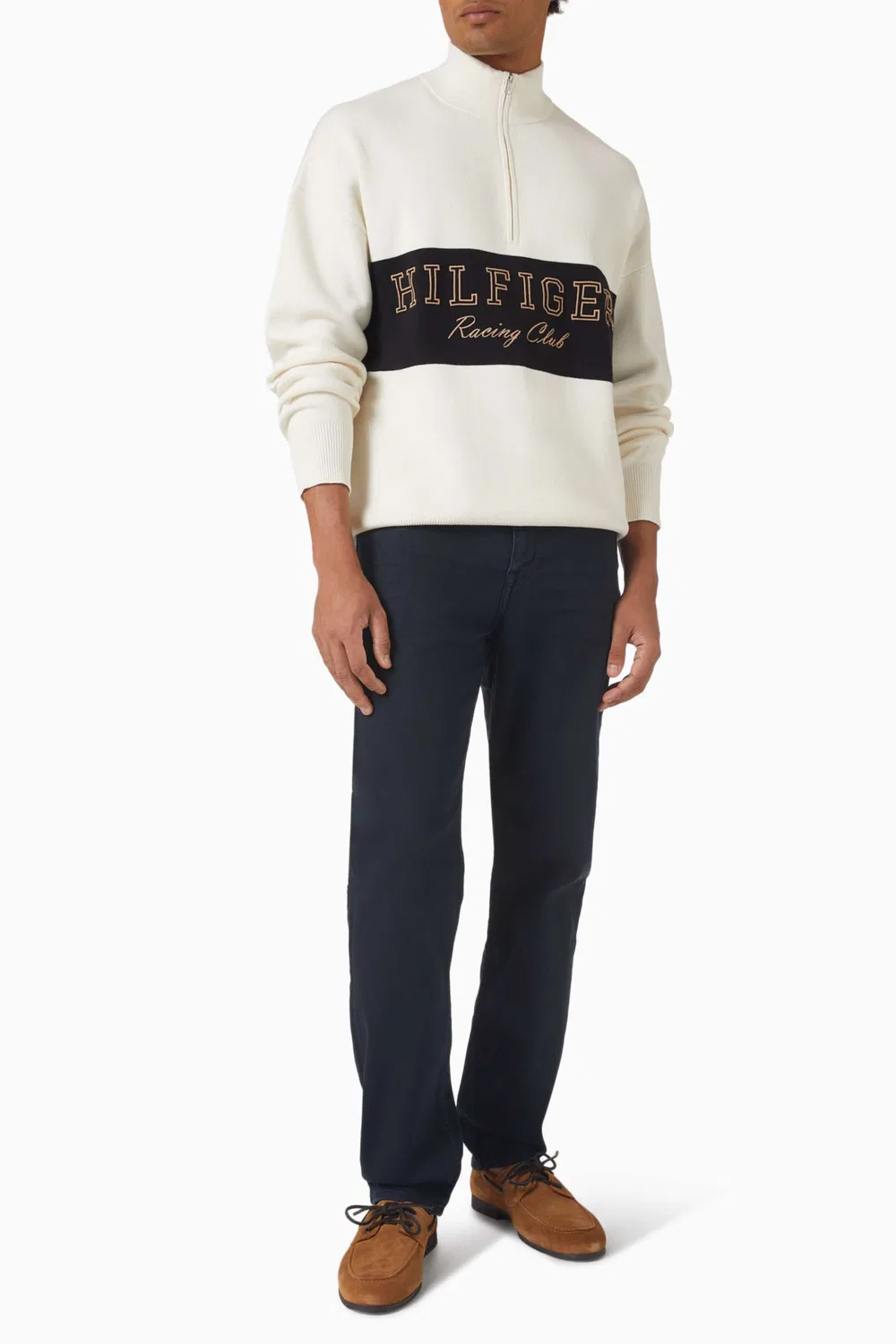 Свитер с воротником-стойкой на молнии хлопковый Tommy Hilfiger — фото 2