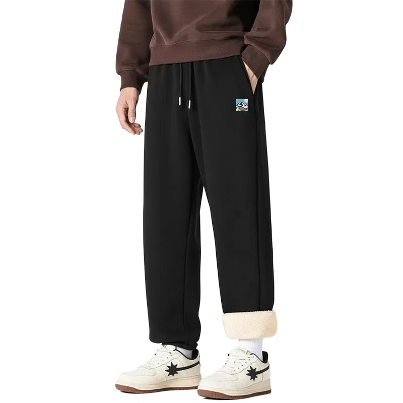 Детские утепленные брюки с начесом Tonlion, Цвет (Thick sherpa) gray-green — фото 4