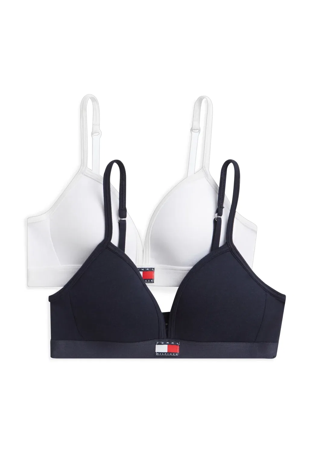2 упаковки - треугольный бюстгальтер Tommy Hilfiger, Navy Blue/White