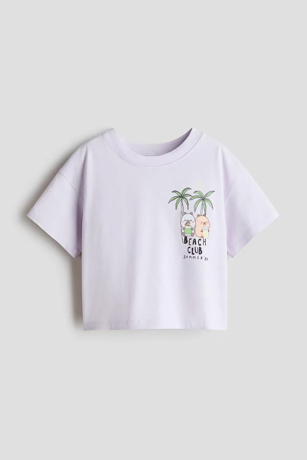 Хлопковая футболка с принтом H&M, Helllila/Capyfun