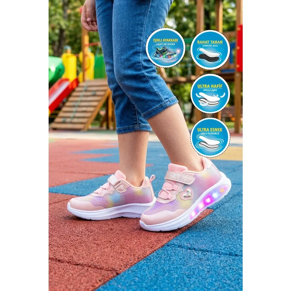 Детские спортивные кроссовки для девочек на липучках, 26Y910 F Marco Kids