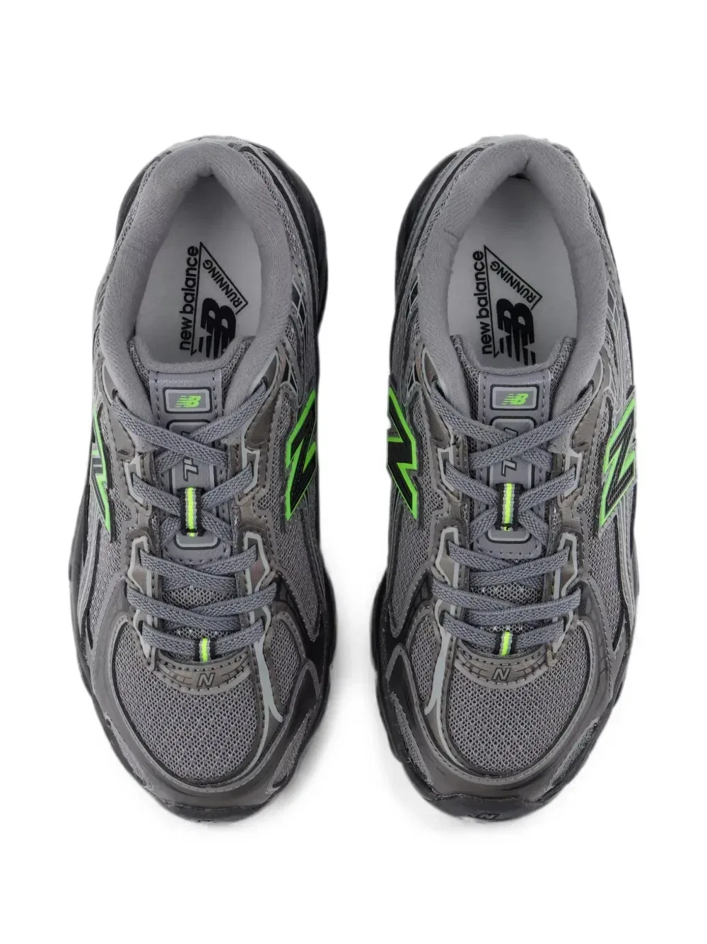 Кроссовки 740 на эластичных шнурках New Balance Kids, серый — фото 4