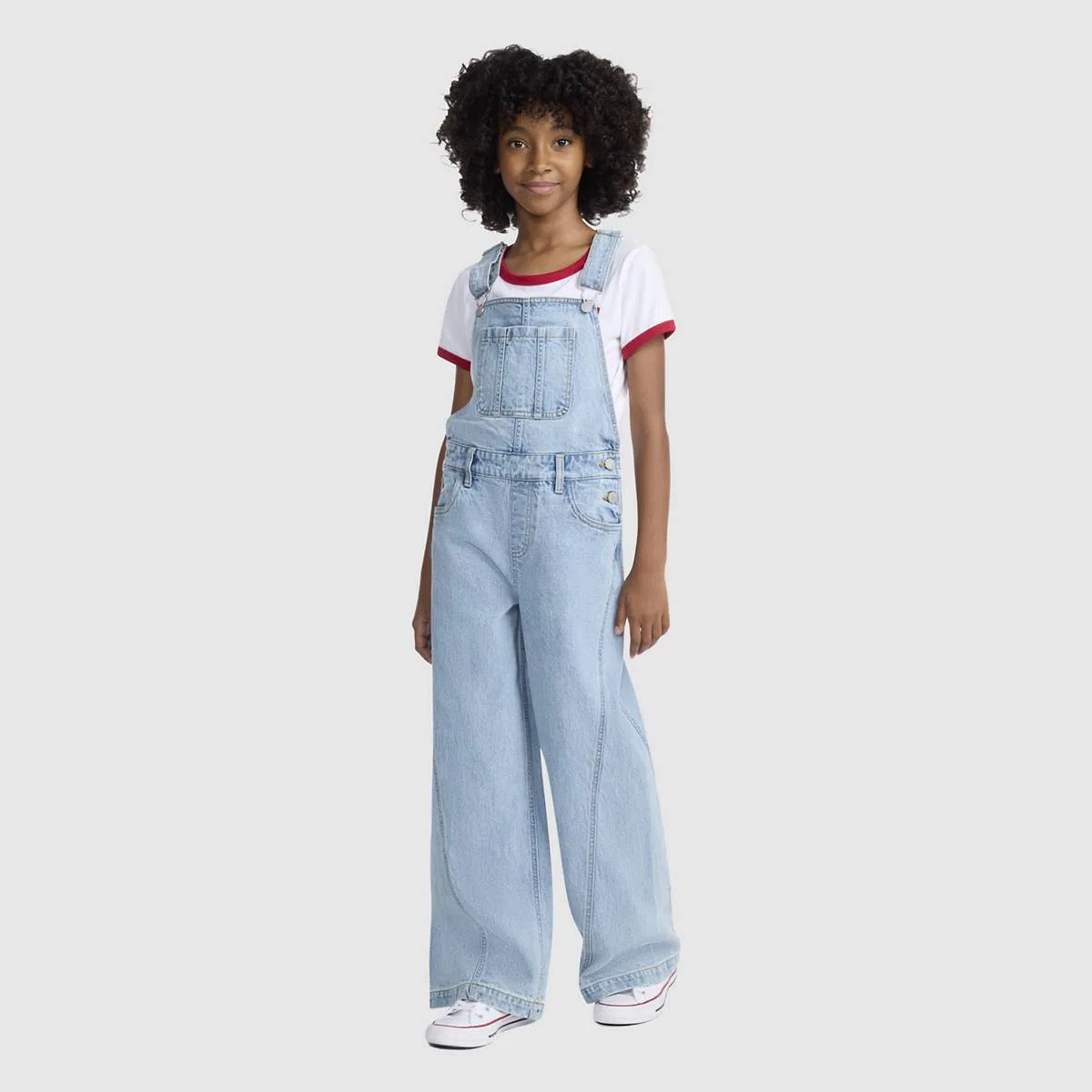 Комбинезоны-Карго для девочек 7-16 лет Levi's, Far And Wide - Light Wash