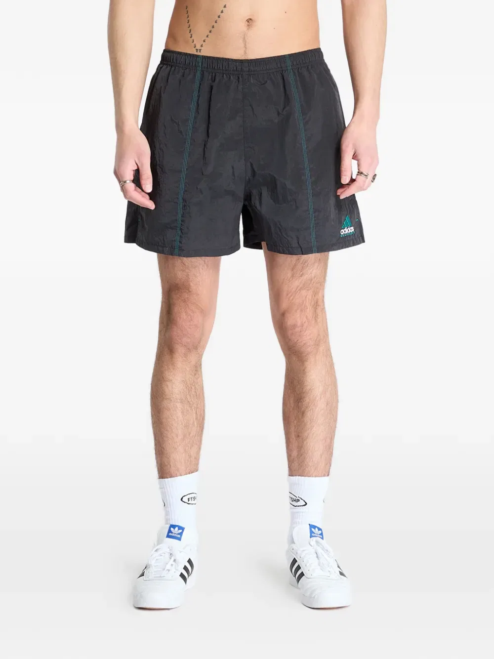 Оборудование, тканые шорты Adidas, черный