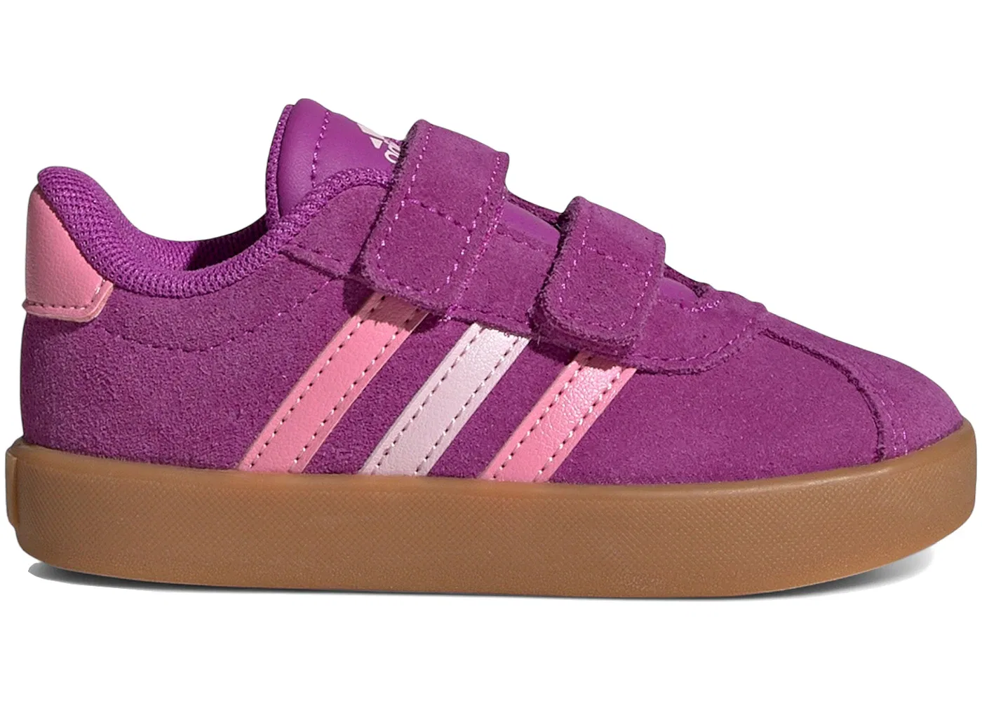Детские кеды с низким профилем Adidas VL Court 3.0, Flash Pink/Bliss Pink/Clear Pink