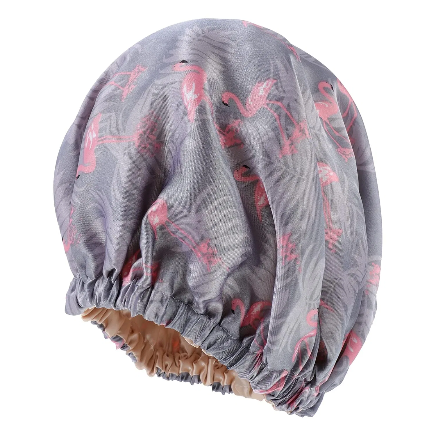 Шапочка для душа, Satin, FRCOLOR, 5 штук, 26x20 см, Grey Flamingo — фото 4