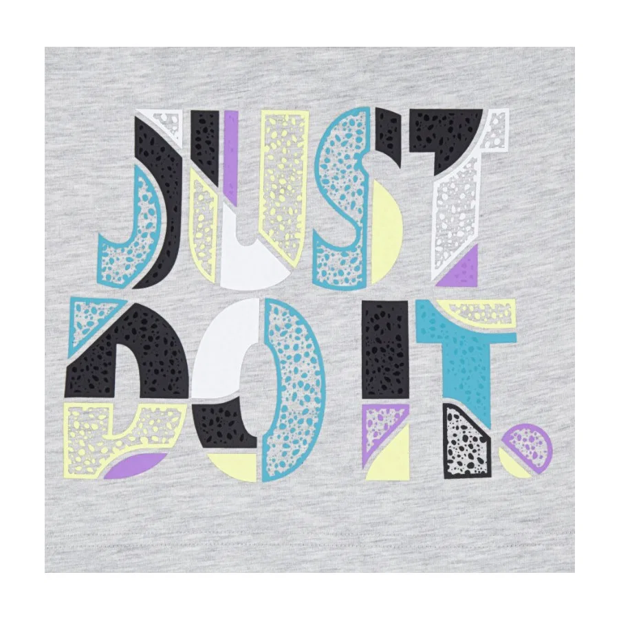Футболка детская с принтом Nike Nkb Jdi Wrap, Steeple Gray White — фото 2