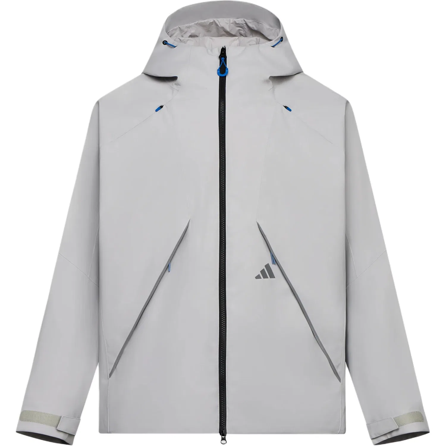 Мужская ветровка с капюшоном Adidas, Light Gray